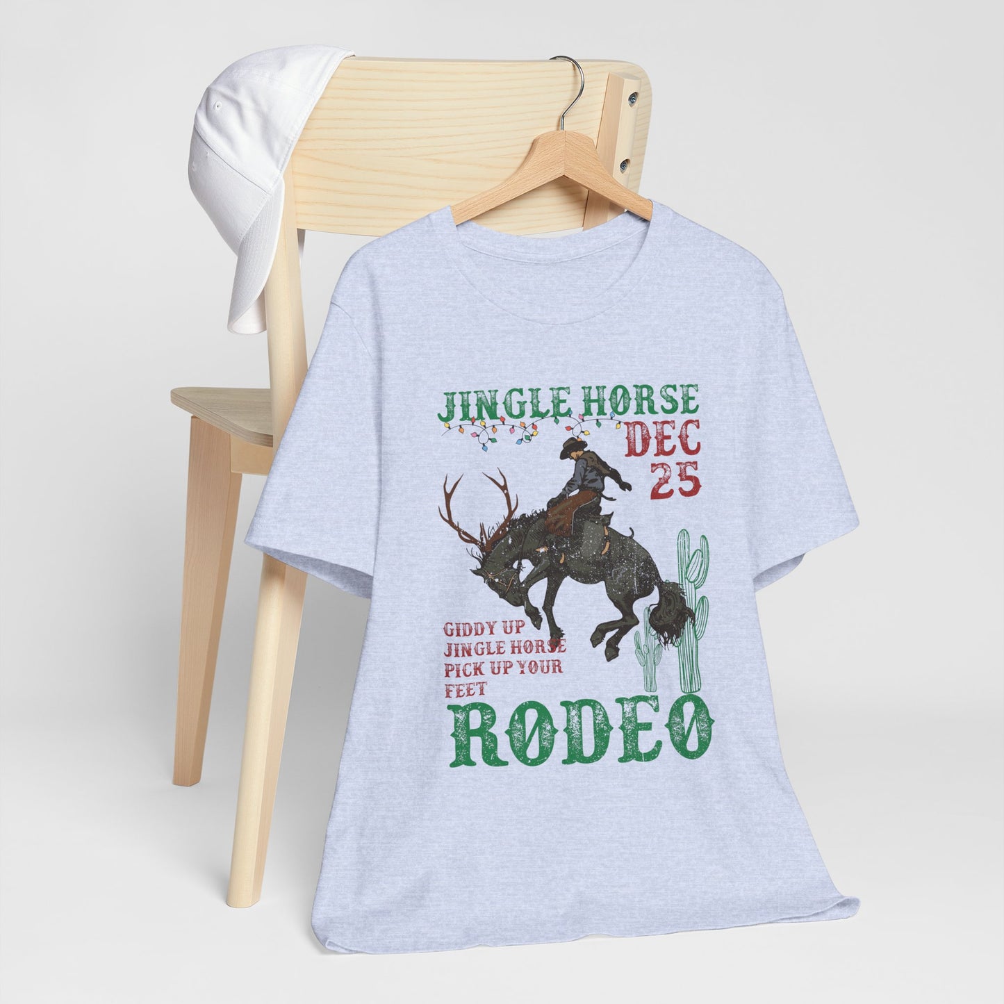Giddy Up Jingle Horse Shirt – Western Rodeo Howdy Christmas Holiday Tee