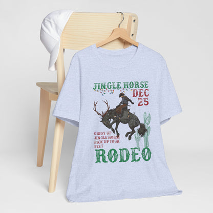Giddy Up Jingle Horse Shirt – Western Rodeo Howdy Christmas Holiday Tee