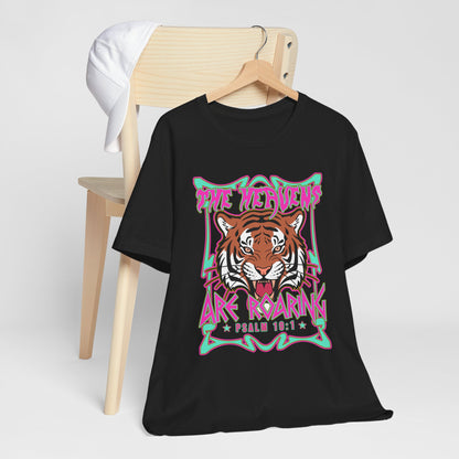 The Heavens Are Roaring Shirt – Psalm 19:1 Tiger Christian Faith Tee