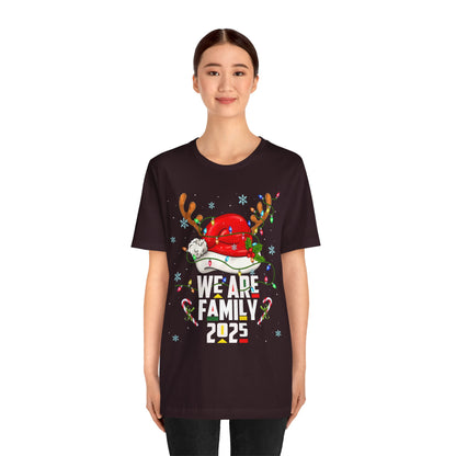 We Are Family 2025 Shirt – Afro Christmas Tree & Santa Matching Black Family Tee