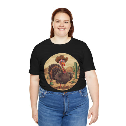 Western Thanksgiving Cowboy Turkey Shirt – Texas Desert Cowgirl Tee