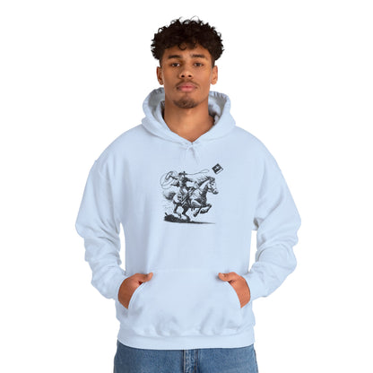 Retro Cowboy Riding Horse Hoodie – Christian Scripture Western Rodeo Pullover