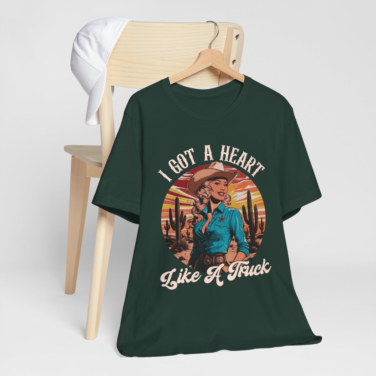 Heart Like A Truck Shirt – Christian Cowgirl Desert Western Rodeo Tee