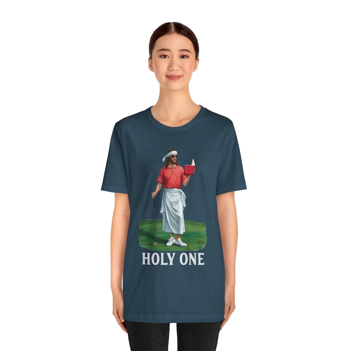 Jesus Golf Holy One Shirt – Funny Christian Faith & Sports Graphic Tee for Golfers