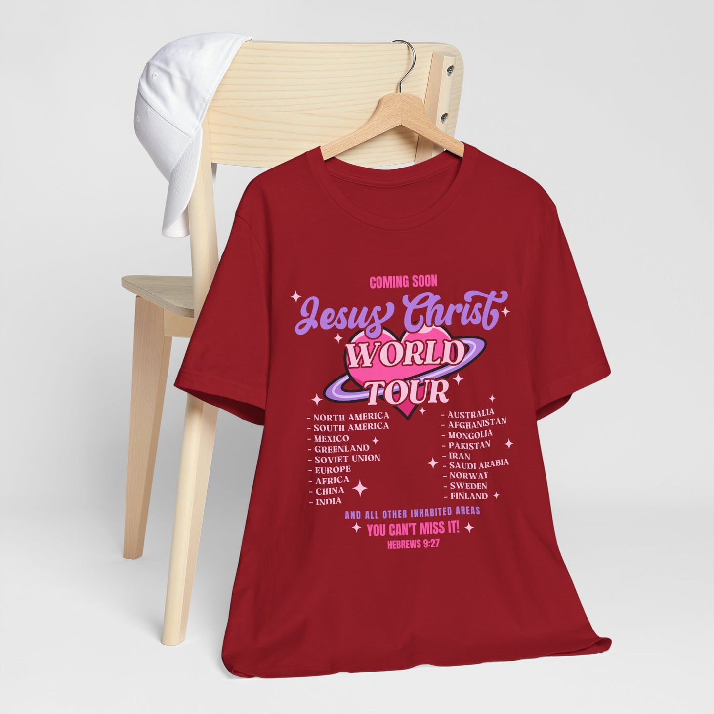 Jesus Christ World Tour Shirt – End Times Inspired Christian Coming Soon Tee