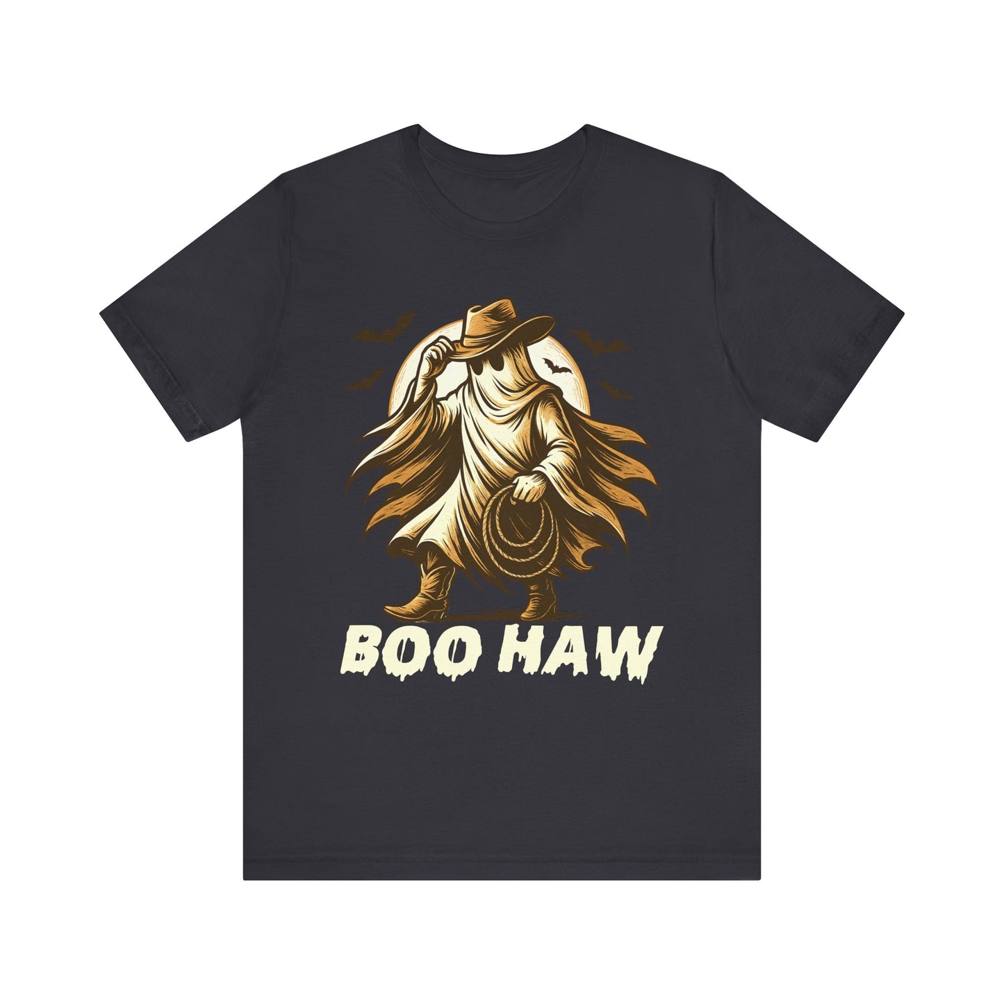 Boo Haw Shirt Ghost Cowboy Western Halloween Tee, Funny Rodeo Spirit Fall Outfit