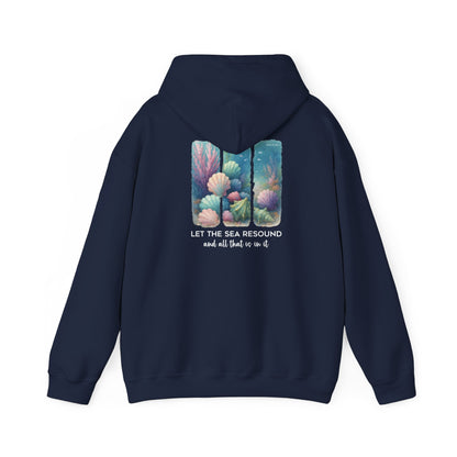 Let the Sea Resound Hoodie – Christian Ocean Bible Verse Summer Pullover
