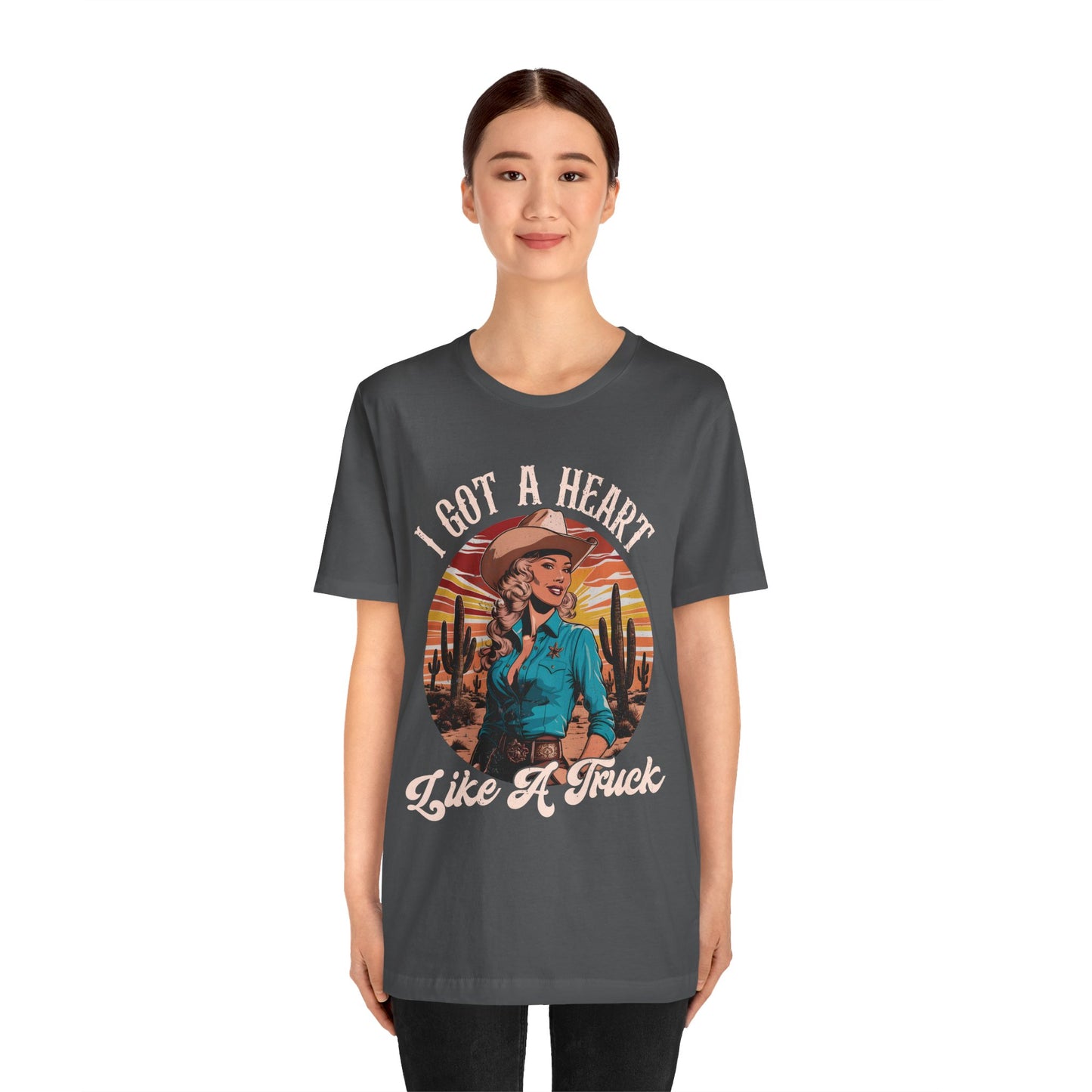 Heart Like A Truck Shirt – Christian Cowgirl Desert Western Rodeo Tee