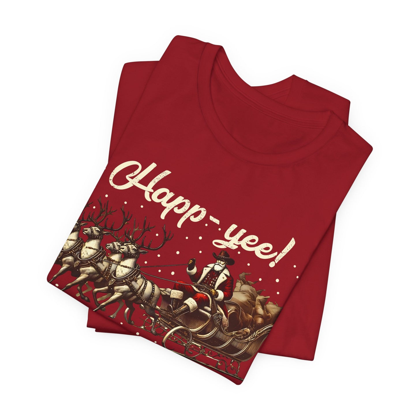 Happy Yeehaw Holidays Shirt – Funny Western Howdy Santa Christmas Tee