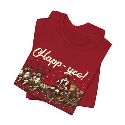 Happy Yeehaw Holidays Shirt – Funny Western Howdy Santa Christmas Tee
