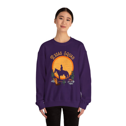 Texas Squad Cowboy Sweatshirt – Riding Horse Howdy Western Rodeo Pullover