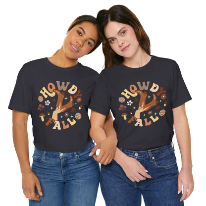Retro Groovy Howdy Fall Shirt – Western Cowgirl Thanksgiving Rodeo Tee