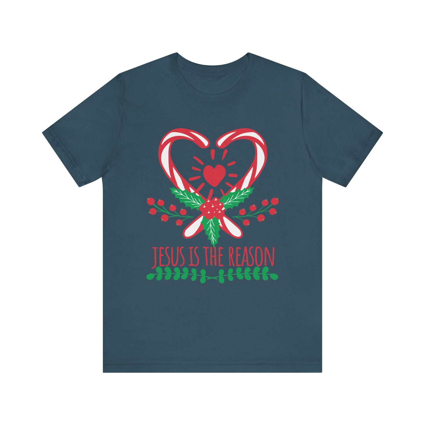 Candy Cane Jesus Shirt – Christian Christmas Pajama Tee, Cute Holiday Faith Top