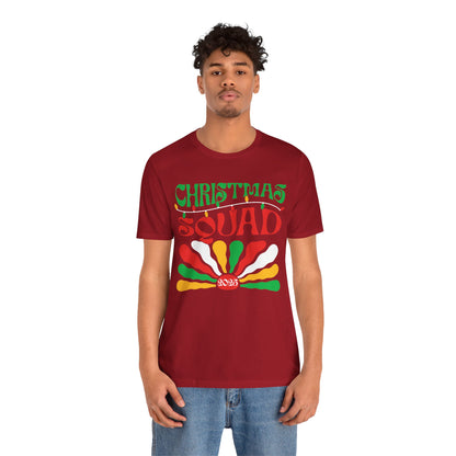 Christmas Squad 2025 Shirt – Retro Groovy Matching Holiday Group Tee