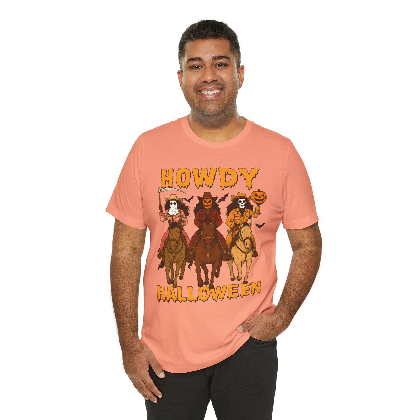 Howdy Halloween Shirt – Spooky Western Skeleton Cowboy Riders Tee, Funny Rodeo Fall Outfit