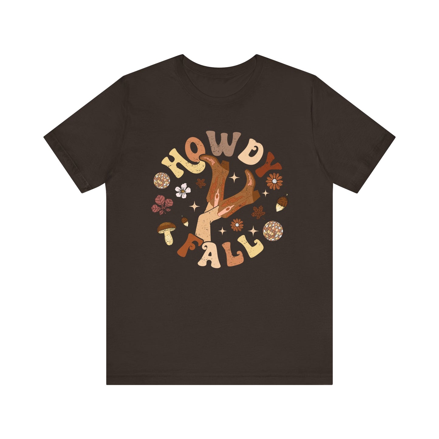 Retro Groovy Howdy Fall Shirt – Western Cowgirl Thanksgiving Rodeo Tee