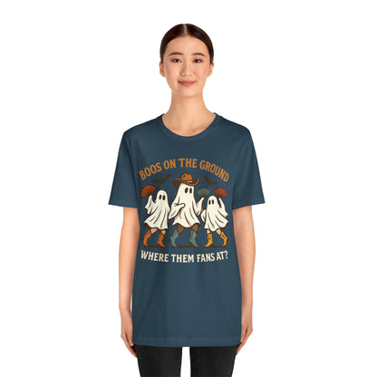 Boos on the Ground Shirt – Funny Western Cowgirl Ghost Squad Halloween Tee
