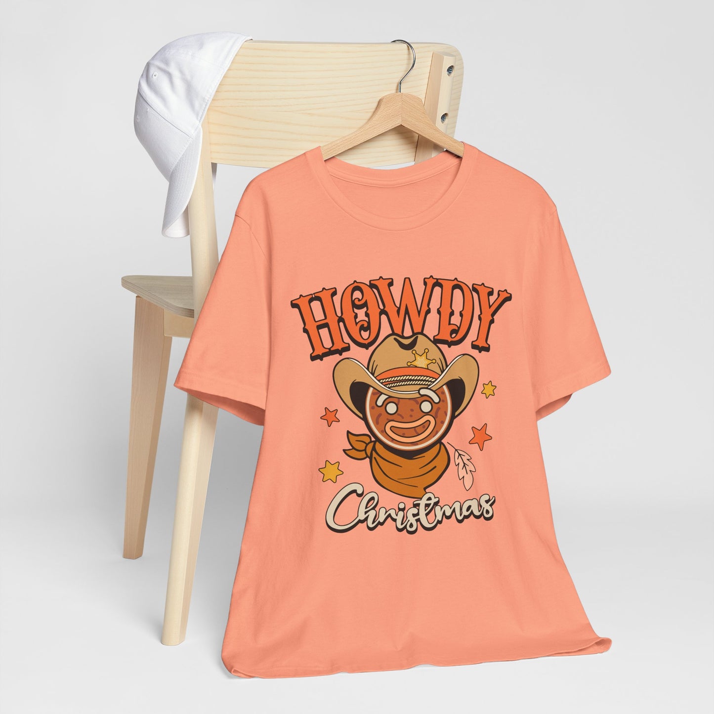 Christmas Howdy Cowboy Gingerbread Shirt – Funny Retro Western Holiday Pajama Tee