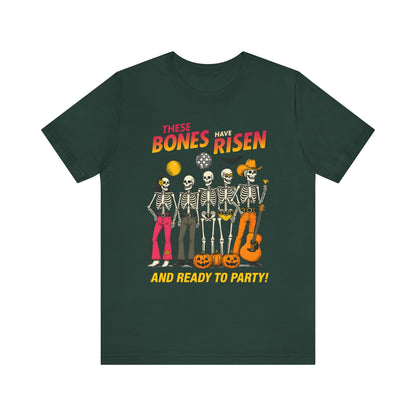 These Bones Have Risen Shirt Funny Christian Skeleton Halloween Tee