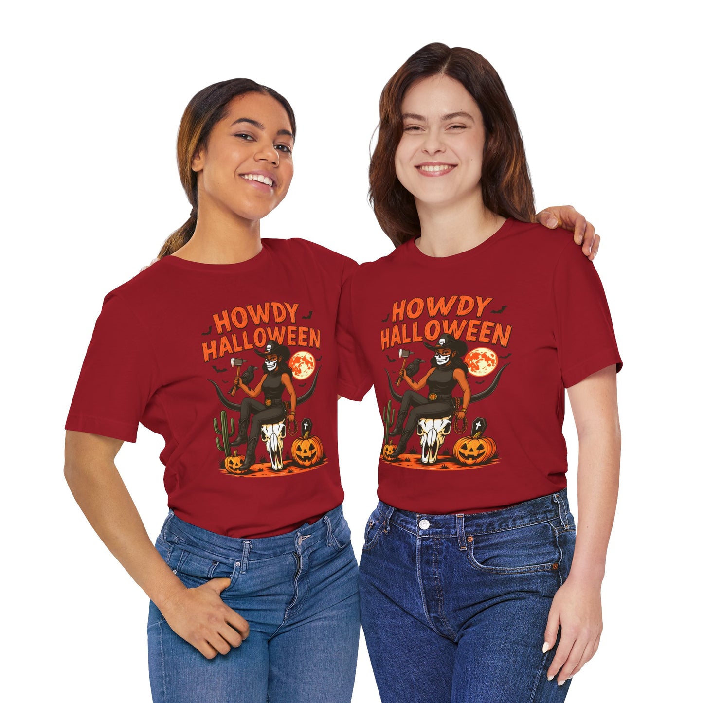Howdy Halloween Shirt – Skeleton Cowgirl Western Fall Rodeo Tee