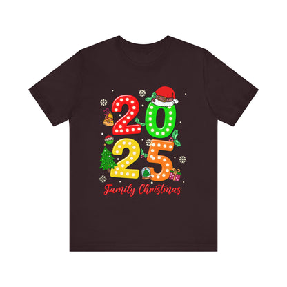 2025 Family Christmas Shirt – Cute Matching Holiday Lights Group Tee