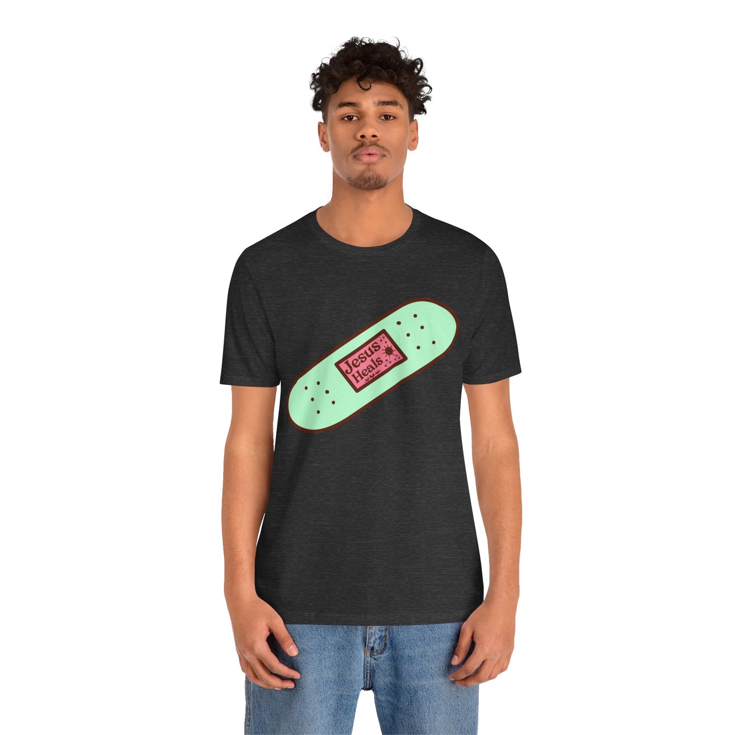 Funny Jesus Heals Shirt – God’s Promises Christian Band-Aid Prayer Tee