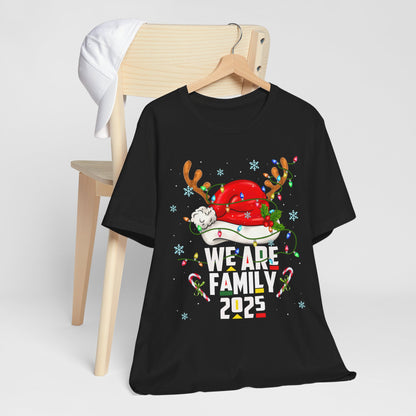 We Are Family 2025 Shirt – Afro Christmas Tree & Santa Matching Black Family Tee