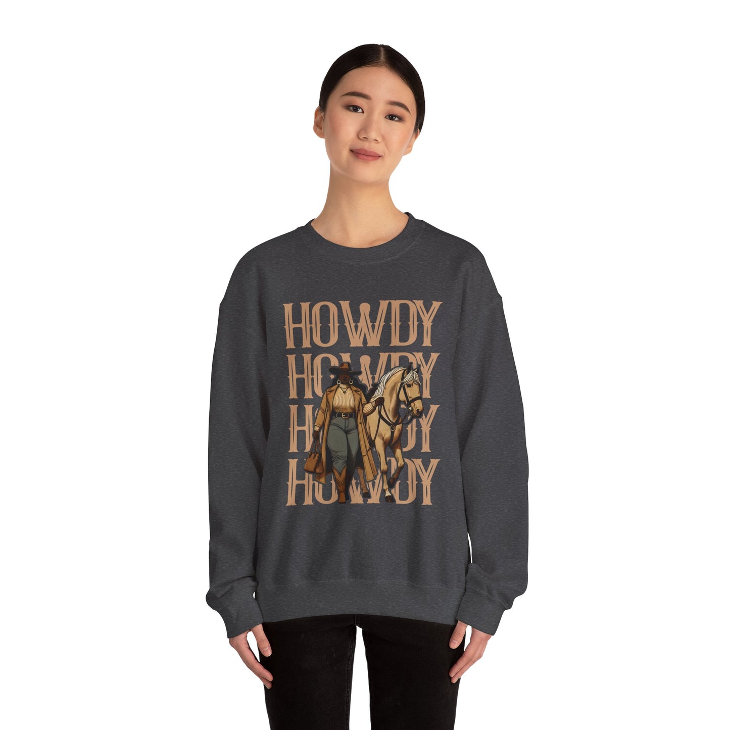 Howdy Black Cowgirl Sweatshirt – Country Western Rodeo Melanin Texas Pullover