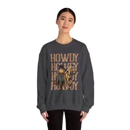 Howdy Black Cowgirl Sweatshirt – Country Western Rodeo Melanin Texas Pullover