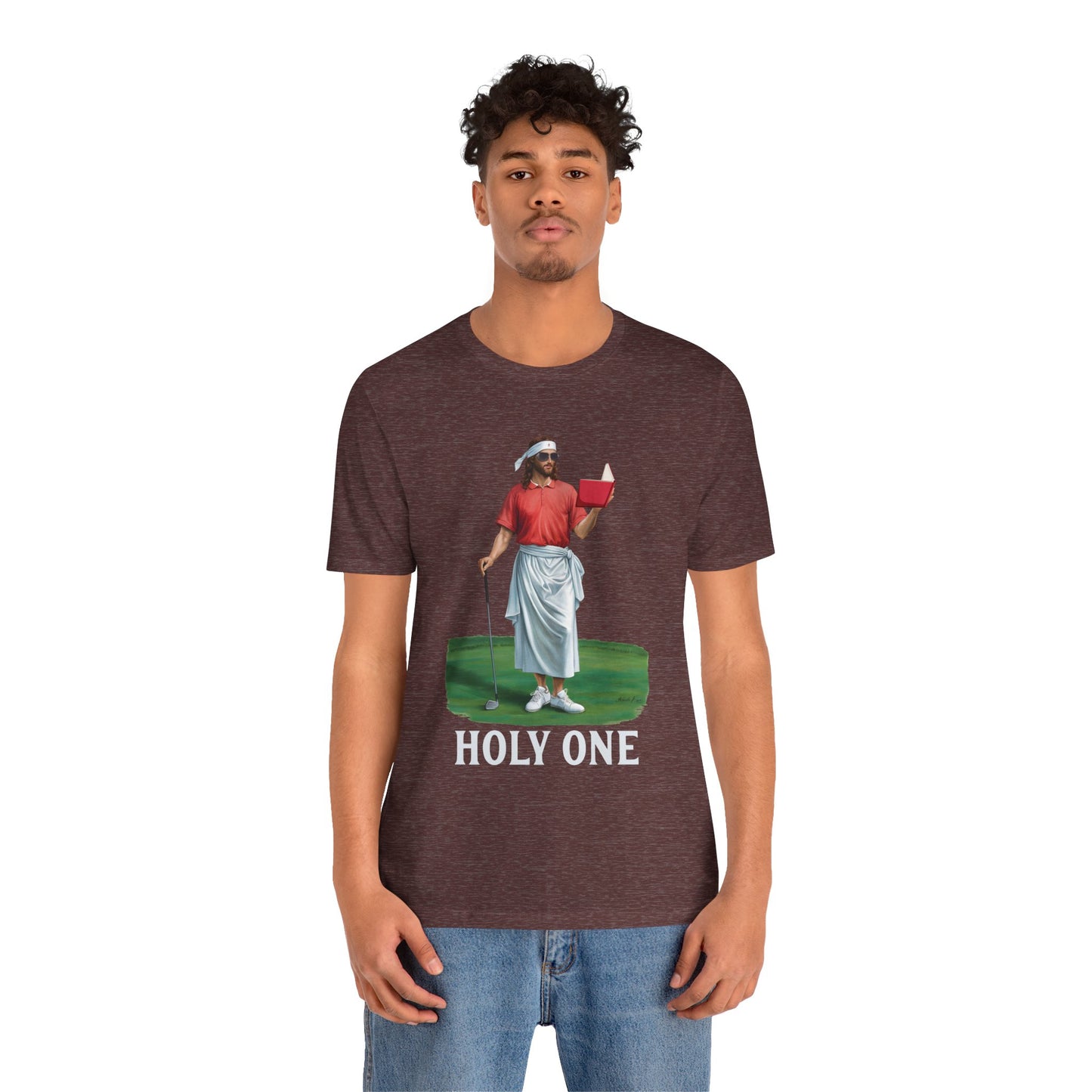 Jesus Golf Holy One Shirt – Funny Christian Faith & Sports Graphic Tee for Golfers