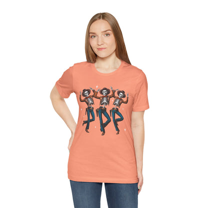 Halloween Western Dancing Skeletons Cowboy Creepy Country T-Shirt