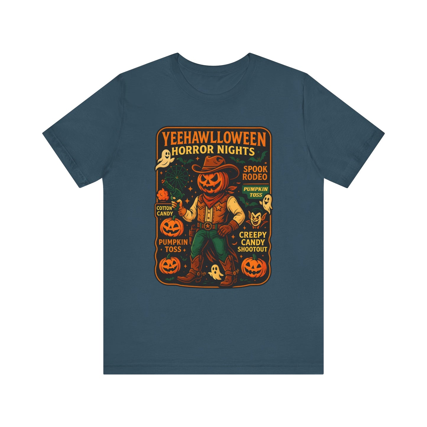 Yeehawlloween Shirt – Western Rodeo Halloween Carnival Cowgirl Cowboy Tee