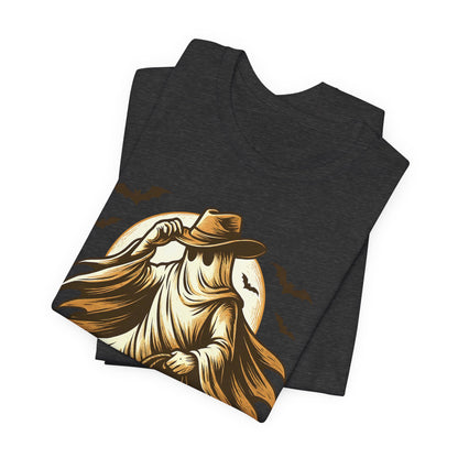 Boo Haw Shirt Ghost Cowboy Western Halloween Tee, Funny Rodeo Spirit Fall Outfit