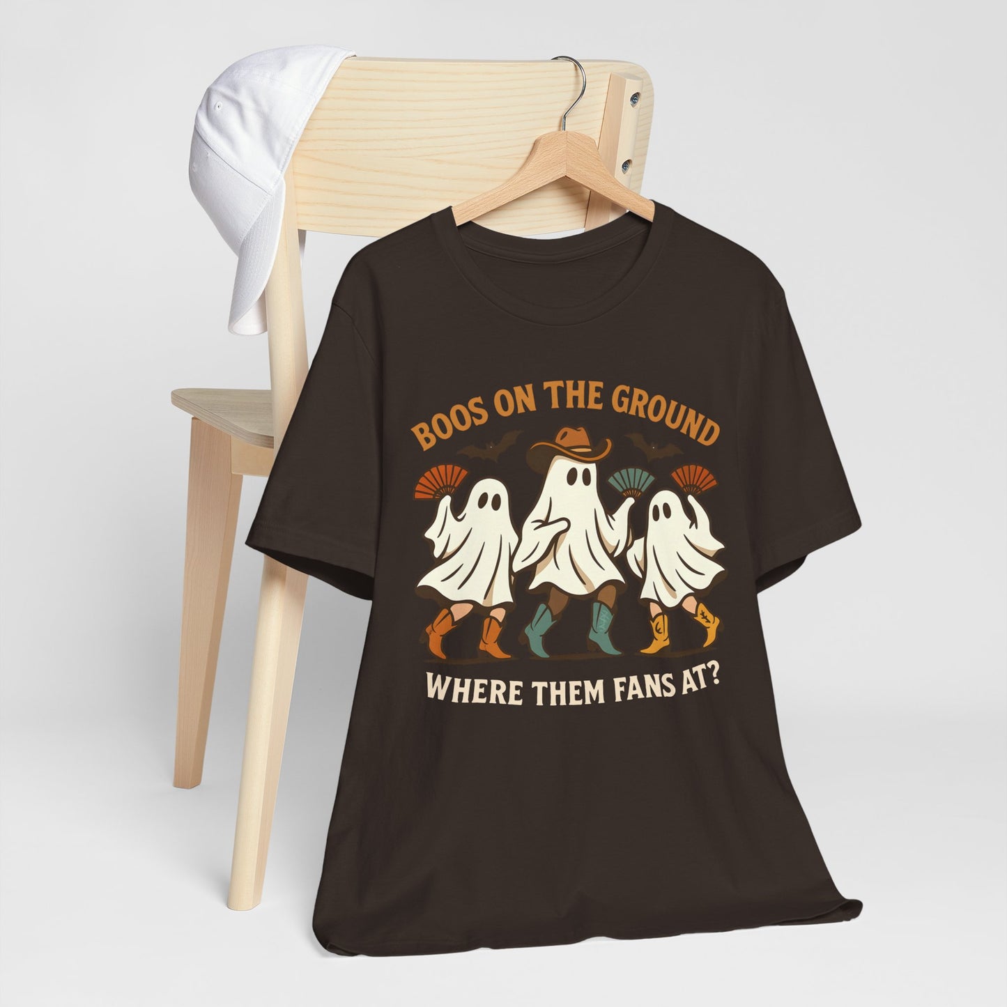 Boos on the Ground Shirt – Funny Western Cowgirl Ghost Squad Halloween Tee