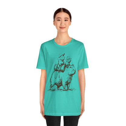 Vintage Rat Riding Capybara Shirt – Funny Western Cowboy Rodeo Tee