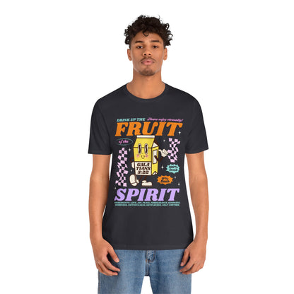 Christian Fruit Shirt – Drink Up Milk Bottle Faith Graphic Tee