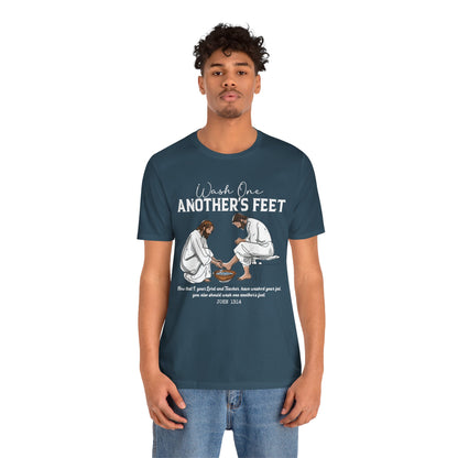 Wash One Another’s Feet Shirt – John 13:14 Christian Servant Heart Tee