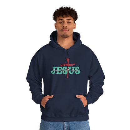 The Way Truth Life Christ Jesus Cross Nails Christian Bible Hoodie