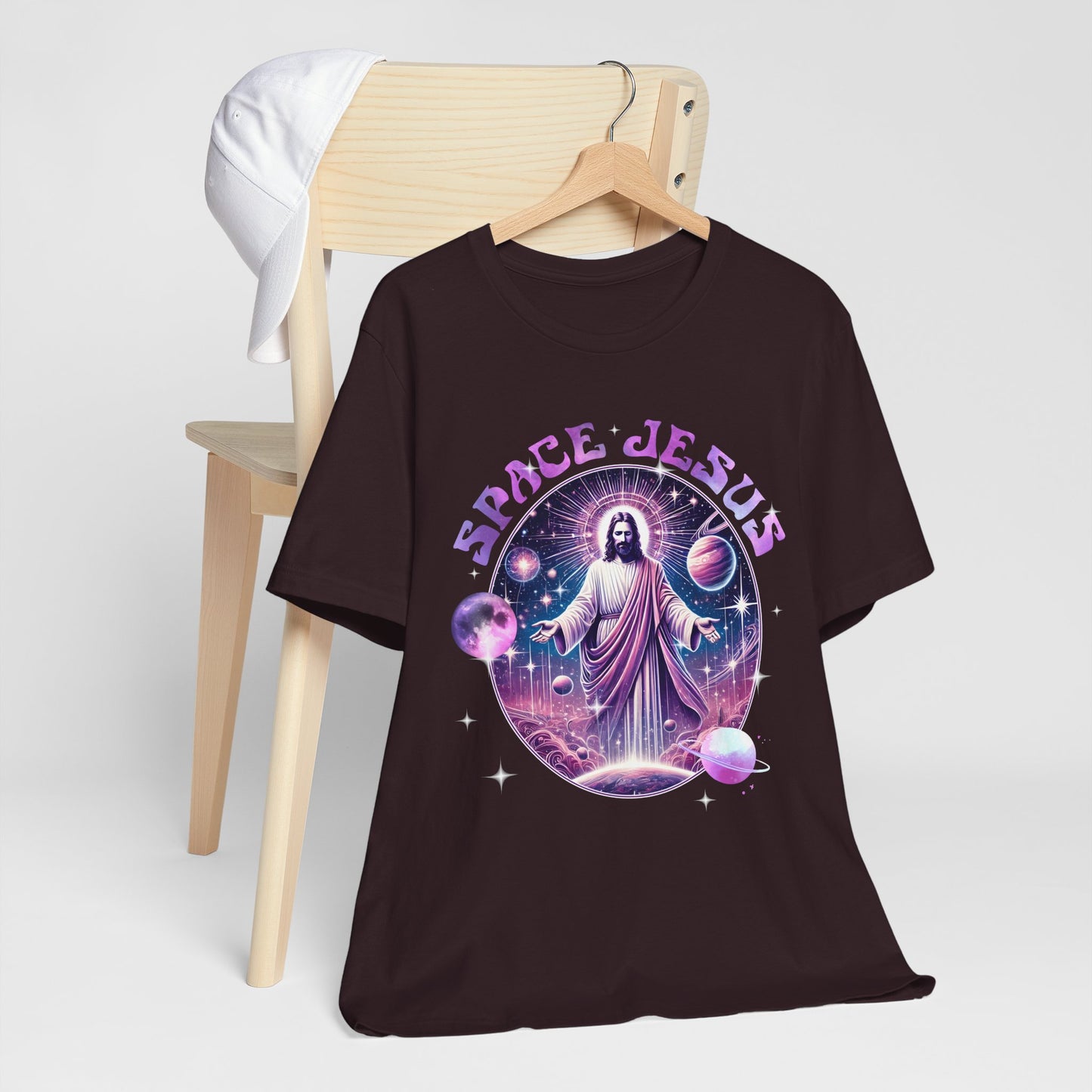 Space Jesus Galaxy Shirt – Cosmic Christian Planet Faith Graphic Unisex Tee