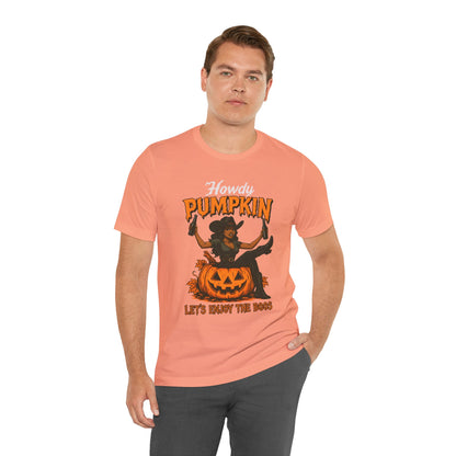 Howdy Pumpkin Shirt – Funny Black Cowgirl Western Halloween Tee
