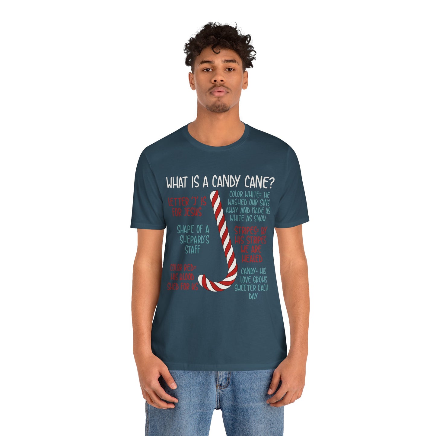 Candy Cane Christmas Christian Shirt – Believe Faith God Holiday Tee