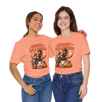 Howdy Halloween Shirt – Skeleton Cowgirl Western Fall Rodeo Tee