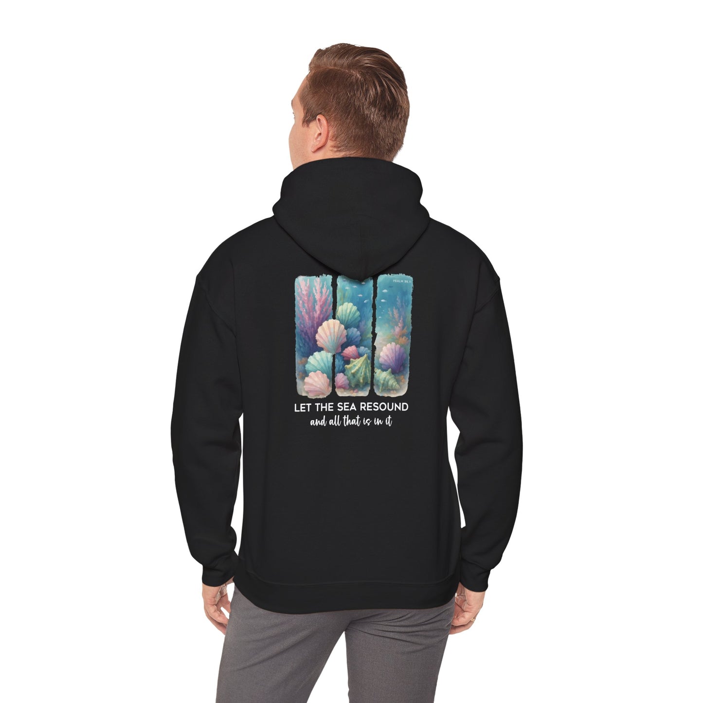 Let the Sea Resound Hoodie – Christian Ocean Bible Verse Summer Pullover