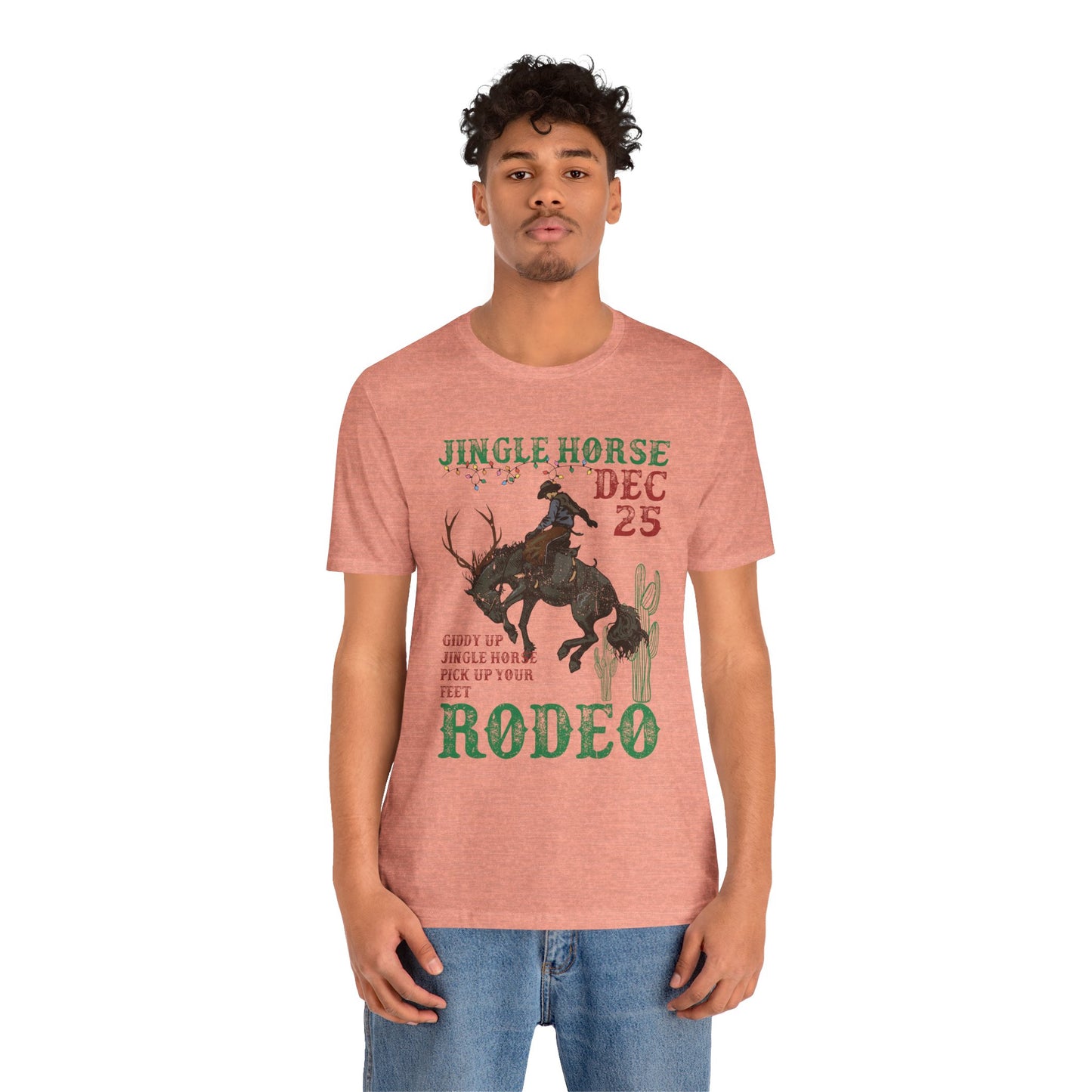 Giddy Up Jingle Horse Shirt – Western Rodeo Howdy Christmas Holiday Tee