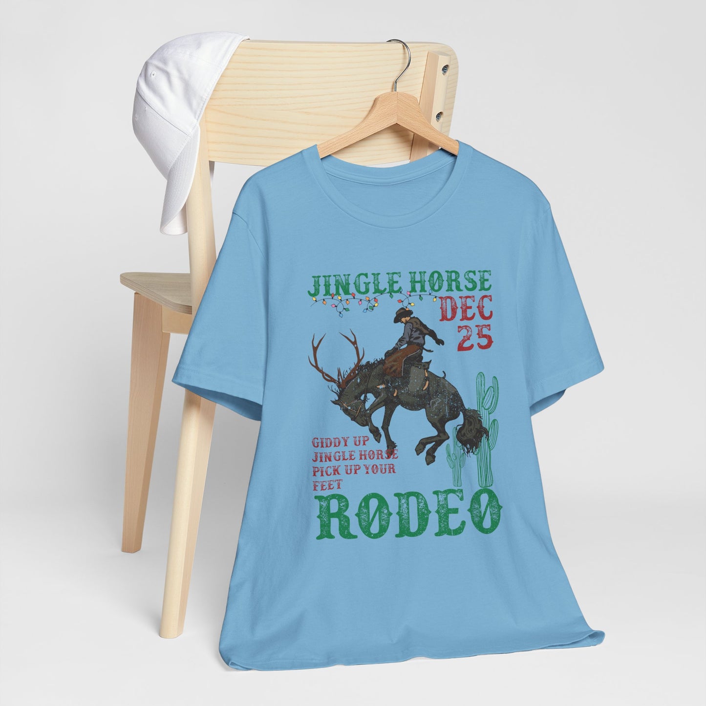 Giddy Up Jingle Horse Shirt – Western Rodeo Howdy Christmas Holiday Tee