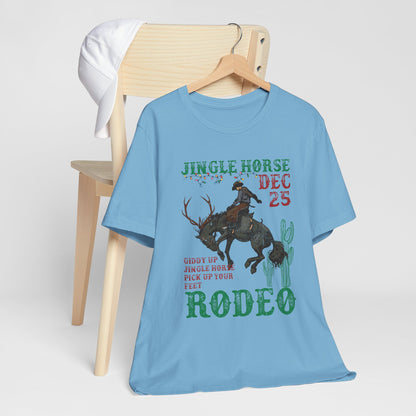 Giddy Up Jingle Horse Shirt – Western Rodeo Howdy Christmas Holiday Tee
