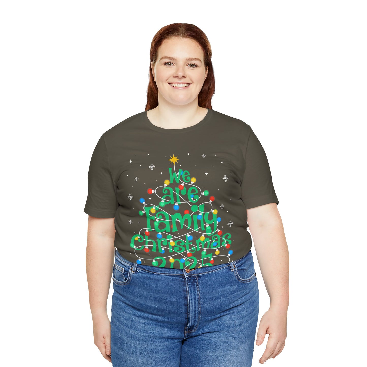 We Are Family Christmas 2025 Shirt – Matching Holiday Tree Lights Reunion Tee
