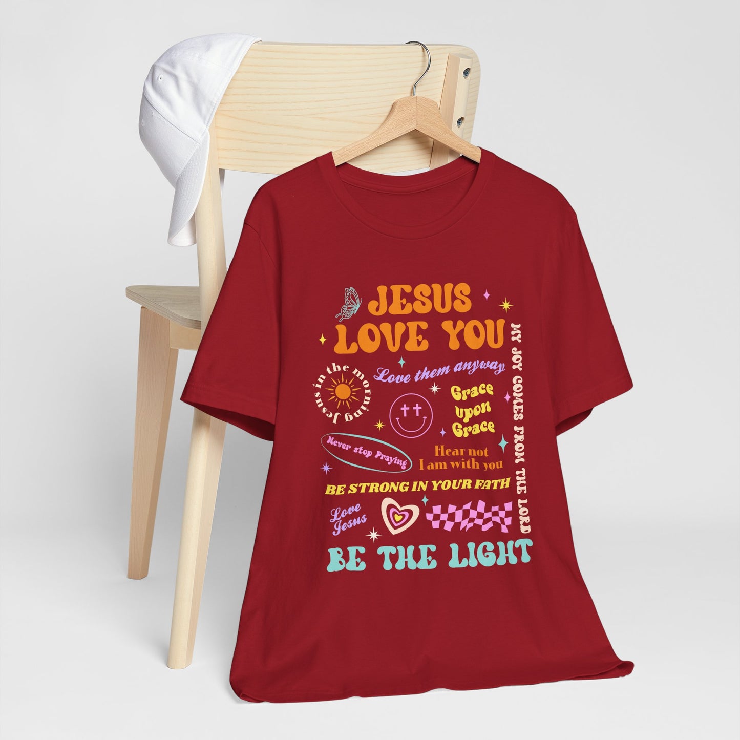 Jesus Loves You Shirt – Groovy Retro Christian Faith Encouragement Bible Tee