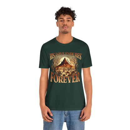 His Love Endures Forever Shirt – Christian Boho Western Rodeo Tee