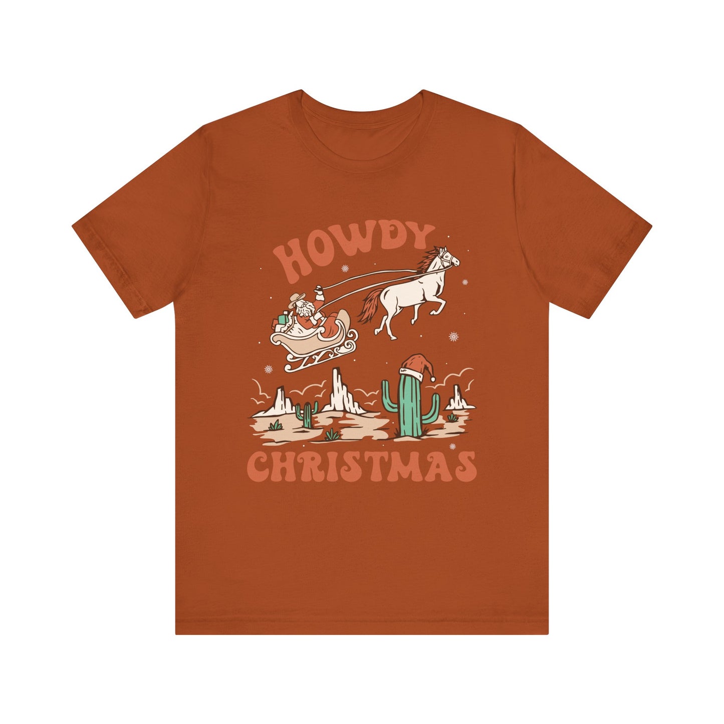 Howdy Christmas Shirt – Vintage Cowboy Santa on Horse Retro Western Holiday Tee
